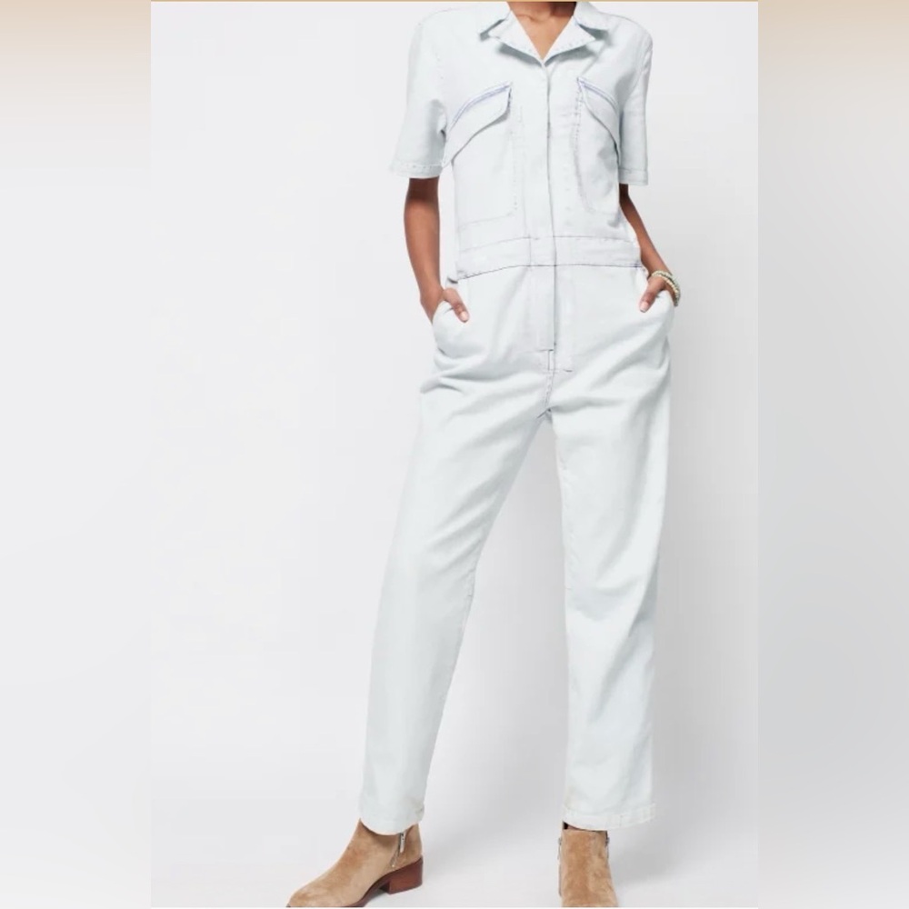 FAHERTY Blythe Jumpsuit. Organic Cotton. Size L. Never Worn.